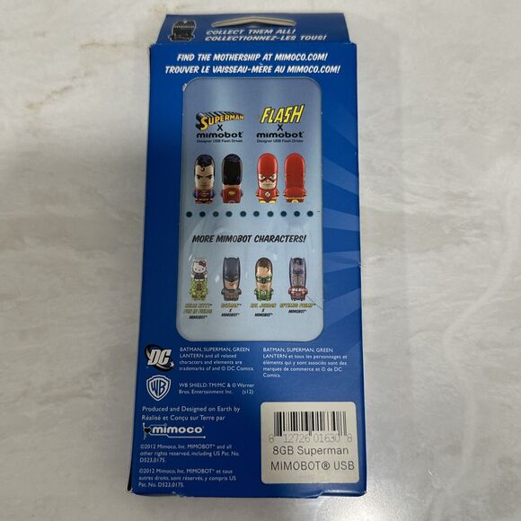 Superman Mimobot 8GB USB FLash Drive DC Universe NEW - Picture 2 of 5